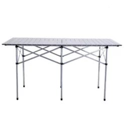 Costway Roll Up Portable Folding Camping Square Aluminum Picnic Table W/Bag (55'' ) -Restaurant Furniture Store GUEST e85aafa9 82e7 43df b534 db5e4dca31f8