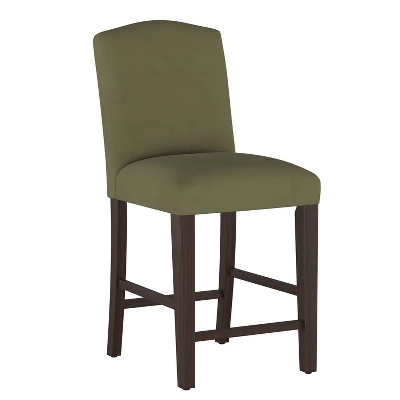 Alex Camel Back Counter Height Barstool In Velvet - Skyline Furniture 9 Alex Camel Back Counter Height Barstool In Velvet - Skyline Furniture - Image 7