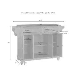Cambridge Natural Wood Top Kitchen Island White - Crosley 19 Cambridge Natural Wood Top Kitchen Island White - Crosley -Restaurant Furniture Store GUEST e92f9451 5e18 45ef 8bd7 afa8ac8f615f