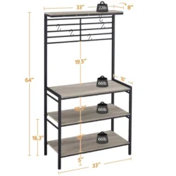 Yaheetech 4-Tier Kitchen Storage Rack With High Display Shelf -Restaurant Furniture Store GUEST e957dbd1 88ac 403c bf0a 6ba017e41f54
