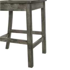2pc Grayson Counter Height Barstool And Side Chair Set With Wooden Seats Gray - Picket House Furnishings -Restaurant Furniture Store GUEST e96132a0 2342 4ba5 a60e 4f3204b59f43