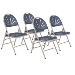 Set Of 4 Deluxe Fan Back With Triple Brace Folding Chairs - Hampden Furnishings -Restaurant Furniture Store GUEST e987cb4a fcb1 48d5 bbfa 738957f86d57