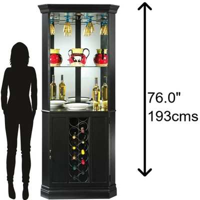 Howard Miller 690048 Howard Miller Piedmont Vii Corner Wine Cabinet 690048 Black Satin 3 Howard Miller 690048 Howard Miller Piedmont Vii Corner Wine Cabinet 690048 Black Satin