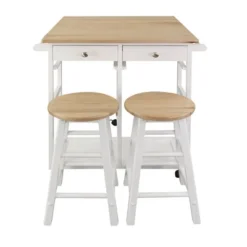 Square Hardwood Drop Leaf Table Top Breakfast Cart Natural/White - Flora Home 23 Square Hardwood Drop Leaf Table Top Breakfast Cart Natural/White - Flora Home -Restaurant Furniture Store GUEST eab09d16 8b51 4c0a bd79 bee7928d9027