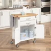 Small Dolly Madison Kitchen Cart With Natural Top Off White - Homestyles -Restaurant Furniture Store GUEST ec3950d9 d6cf 4e57 a68e d0401a55c3e7