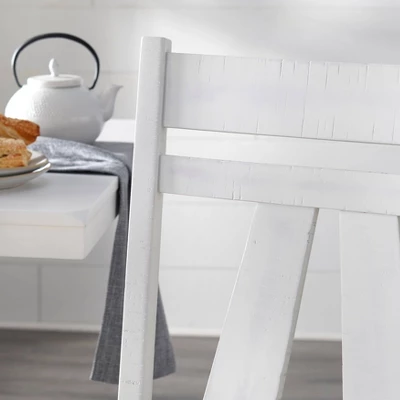 5pc Miller Rectangular Dining Set White - Lifestorey 7 5pc Miller Rectangular Dining Set White - Lifestorey - Image 5