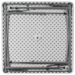 Emma And Oliver 2.79-Foot Square Height Adjustable Granite White Plastic Folding Table -Restaurant Furniture Store GUEST ed7822ed 8a9c 4981 9f13 4f5f5bc66720