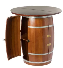 Vintiquewise Wine Barrel Round Table Wine Storage Cabinet -Restaurant Furniture Store GUEST ed943777 06b4 446d 9d8e 571fd6b3cd67