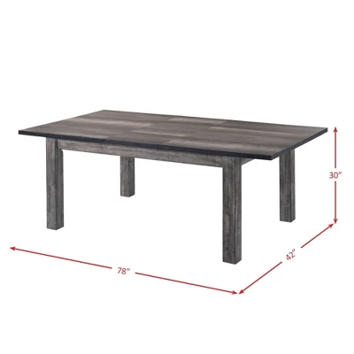 6pc Grayson Extendable Dining Table Set Gray Oak - Picket House Furnishings 14 6pc Grayson Extendable Dining Table Set Gray Oak - Picket House Furnishings - Image 12
