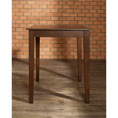Tapered Leg Pub Table Wood/Mahogany - Crosley 3 Tapered Leg Pub Table Wood/Mahogany - Crosley - Image 2