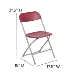 Flash Furniture Hercules™ Series Plastic Folding Chair - 2 Pack 650LB Weight Capacity -Restaurant Furniture Store GUEST ef24d9ec 4ca9 4291 b8b9 4224eb8bf983