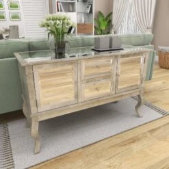 Glam Mirrored Sideboard Silver - Olivia & May -Restaurant Furniture Store GUEST efdfc8a2 975d 4fe5 92af de0856c062dc