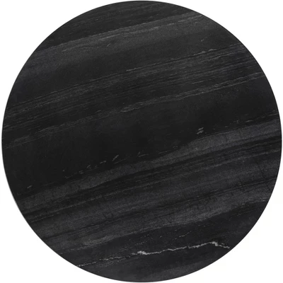 47.2" Lynnette Round Marble Dining Table Black - ZM Home 7 47.2" Lynnette Round Marble Dining Table Black - ZM Home - Image 5