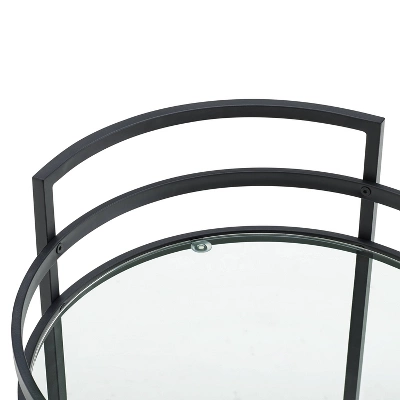 Bailey Round Bar Cart Matte Black - Crosley 11 Bailey Round Bar Cart Matte Black - Crosley - Image 9
