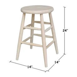 24" Scooped Seat Counter Height Barstool Unfinished - International Concepts 9 24" Scooped Seat Counter Height Barstool Unfinished - International Concepts -Restaurant Furniture Store GUEST f0ffc433 cb59 43d9 9aa6 54dbe80b51e6