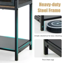 Costway Industrial Buffet Sideboard Kitchen Cupboard W/ Metal Mesh Doors & 2 Drawers -Restaurant Furniture Store GUEST f1b48f9b 7a2c 4841 a806 1393e225f039