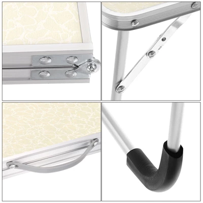 Unique Bargains Bed Sofa Foldable Laptop Table Portable Picnic Bed Tray Reading Working Desks 24 X 16.1 X 10.6-inch 1Pc 5 Unique Bargains Bed Sofa Foldable Laptop Table Portable Picnic Bed Tray Reading Working Desks 24 X 16.1 X 10.6-inch 1Pc - Image 3