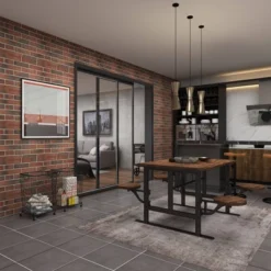 Square Industrial Metal Storage Cart Black CosmoLiving By Cosmopolitan -Restaurant Furniture Store GUEST f2db27f9 62d0 4973 ba91 5b8e3d653b78