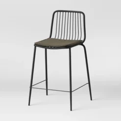 Set Of 2 Sodra Rounded Seat Wire Counter Height Barstool Black - Threshold™ -Restaurant Furniture Store GUEST f3977ede cee1 4f10 9a89 a9cc685fe28a