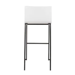 Set Of 2 Mara Upholstered Barstools White/Black - Lumisource -Restaurant Furniture Store GUEST f4aa806e 1f87 43e8 9d88 49c00b4f70f5