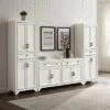 3pc Tara Sideboard And Pantry Set Distressed White - Crosley -Restaurant Furniture Store GUEST f547a428 3c92 4865 8644 ed3d1b21d3d7