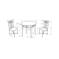 3pc Dining Set Black Metal - EveryRoom -Restaurant Furniture Store GUEST f5c87c10 fa8a 47b3 a2fc 72119fe92100
