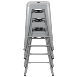 Emma And Oliver 4 Pack 24" High Metal Indoor Counter Bar Stool - Stackable Stool 21 Emma And Oliver 4 Pack 24" High Metal Indoor Counter Bar Stool - Stackable Stool -Restaurant Furniture Store GUEST f69813cc d240 4e0e b391 0d59a4e3bb28