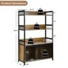Costway 3-Tier Baker's Rack Industrial Kitchen Microwave Oven Stand W/Storage Cabinet -Restaurant Furniture Store GUEST f7250b92 0553 4a22 ba27 fd6bd1f3f425