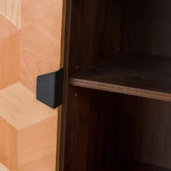 Apakah 63"Wide 4 Door Modern Storage With Metal Legs | KARAT HOME -Restaurant Furniture Store GUEST f7668285 766b 41ec 99e3 bb57d5ca0d3e