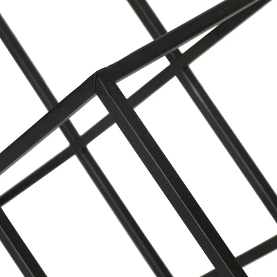 Mcclellan Modern Industrial 7 Bottle Tabletop Wine Rack Black - Christopher Knight Home 8 Mcclellan Modern Industrial 7 Bottle Tabletop Wine Rack Black - Christopher Knight Home - Image 6