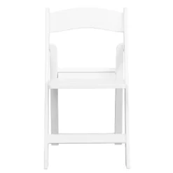Emma And Oliver 4 Pack 1000 Lb. Capacity White Resin Folding Chair With Slatted Seat -Restaurant Furniture Store GUEST fa55a2f5 eb45 47f0 8bbf 73ccace4ccd1