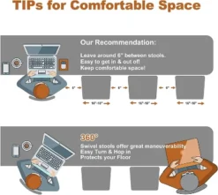 Hywela Bar Stools, Modern PU Leather Adjustable Swivel Barstools, Armless Kitchen Island Counter Bar Stools With Bigger Base, Set Of 2,Comfy- The Pop Home 17 Hywela Bar Stools, Modern PU Leather Adjustable Swivel Barstools, Armless Kitchen Island Counter Bar Stools With Bigger Base, Set Of 2,Comfy- The Pop Home -Restaurant Furniture Store GUEST faa59296 0089 49be bd58 7bb163386145 1