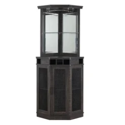 Corner Bar Unit With Mesh Doors - Home Source
