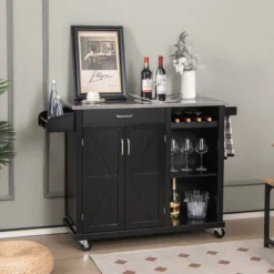 Costway Kitchen Island Cart Rolling Utility Trolley Stainless Steel Top Wine Rack 15 Costway Kitchen Island Cart Rolling Utility Trolley Stainless Steel Top Wine Rack -Restaurant Furniture Store GUEST faea066d d095 4f77 a58c 52a44eec2cc6