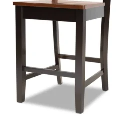 2pc Nicolette Two-Toned Wood Counter Height Barstools Brown/Walnut - Baxton Studio -Restaurant Furniture Store GUEST faf7f5a0 7870 4a75 adef ece2aa68a5d1