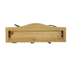 Black Metal & Wood Space Saving Wine Holder - Foreside Home & Garden -Restaurant Furniture Store GUEST fb551f22 d842 4e07 b7c0 050aa8a1b886