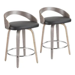 Set Of 2 Grotto Upholstered Counter Height Barstools - Lumisource -Restaurant Furniture Store GUEST fb894da9 897c 408e 99ba bbf54549ffce