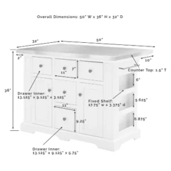 Julia Stainless Steel Top Island With 2 X-Back Stools - Crosley -Restaurant Furniture Store GUEST fba55607 a6ca 410b bf21 2344e3a4167e