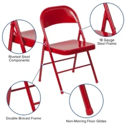 Flash Furniture 2 Pack HERCULES Series Double Braced Metal Folding Chair 17 Flash Furniture 2 Pack HERCULES Series Double Braced Metal Folding Chair -Restaurant Furniture Store GUEST fccbbfa2 ffd6 4784 bffd e059cbab6ae4