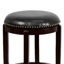Flash Furniture 24'' High Backless Wood Counter Height Stool With LeatherSoft Swivel Seat -Restaurant Furniture Store GUEST fd398609 fa26 48b3 a193 a57038f4b05f