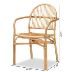 Tugera Rattan Dining Chair Natural/Brown - Bali & Pari -Restaurant Furniture Store GUEST fd51ed44 290c 4448 aa39 333f681a248d