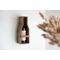 Single Bottle Rustic White Wood Wall Mount Wine Rack - Foreside Home & Garden -Restaurant Furniture Store GUEST fdcf6447 d546 4b52 a343 37ec2698e95f