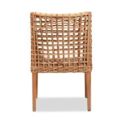 Saoka Wood And Rattan Armchair Natural Brown/White - Bali & Pari -Restaurant Furniture Store GUEST fe60d5e5 a96c 46d8 9349 954e4107ef89