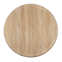 5 PCS Round Dining Table Set With Solid Wood Legs And 4 Striped Fabric Upholstered Chairs-ModernLuxe -Restaurant Furniture Store GUEST ff800aaf e4b2 4163 88ff 336aeed949bd